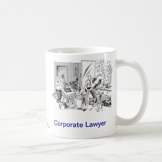 Dead Lawyer™ Corporate Lawyer Coffee Mok (Rechts)