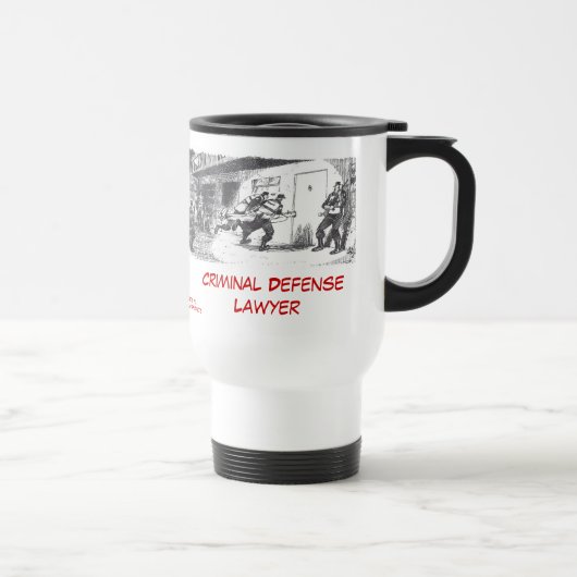 Dead Lawyer™ Criminele Defensie Advocate Revel Mug Reisbeker (Rechts)