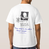 Dead Lawyer™ Divorce Lawyer T-Shirt (Achterkant)