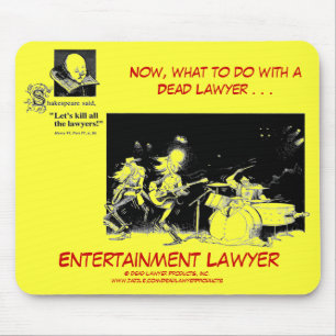 Dead Lawyer™ Entertainment Lawyer Mousepad Muismat