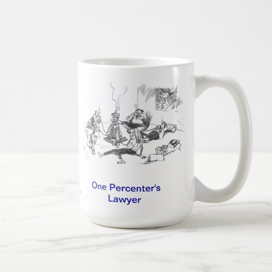 Dead Lawyer™ One Percenter's Lawyer Coffee Mok (Rechts)