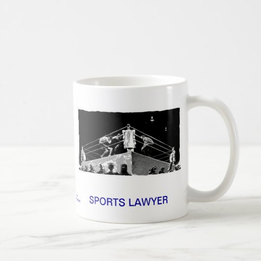 Dead Lawyer™ Sports Lawyer Coffee Mok (Rechts)