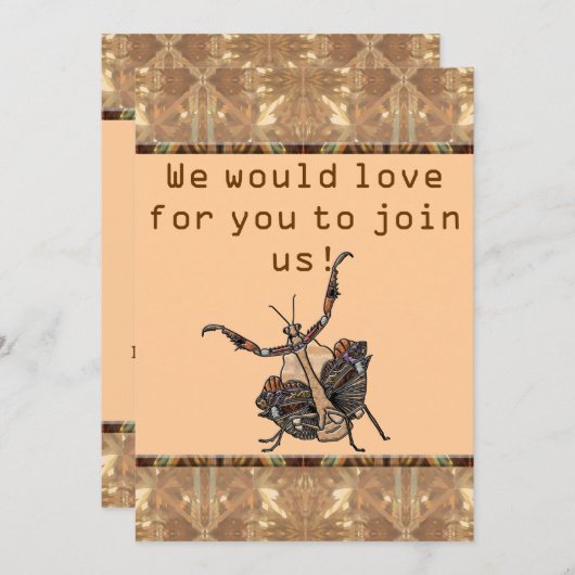 Dead Leaf Mantis Kaart (Voorkant / Achterkant)