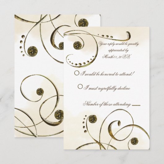 Dead Leaf Mantis RSVP Kaartje (Voorkant / Achterkant)