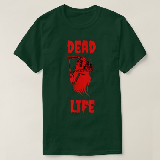 Dead Life Grim Reaper T-shirt (Design voorkant)
