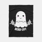 Dead Lift Ghost Halloween Fleece Deken (Voorkant)