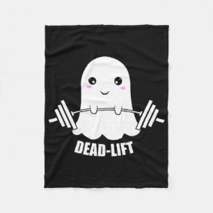 Dead Lift Ghost Halloween Fleece Deken