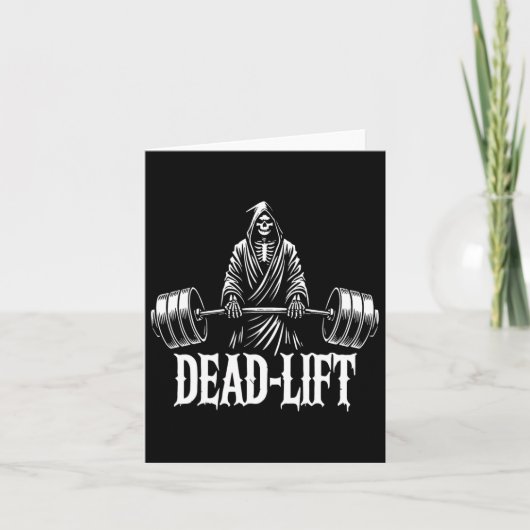 Dead-lift - Grim Reaper Halloween Gym Workout Body Kaart (Voorkant)