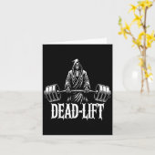 Dead-lift - Grim Reaper Halloween Gym Workout Body Kaart (Gele Bloem)