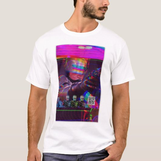 Dead Mall Cop Retrowave shirt (Voorkant)