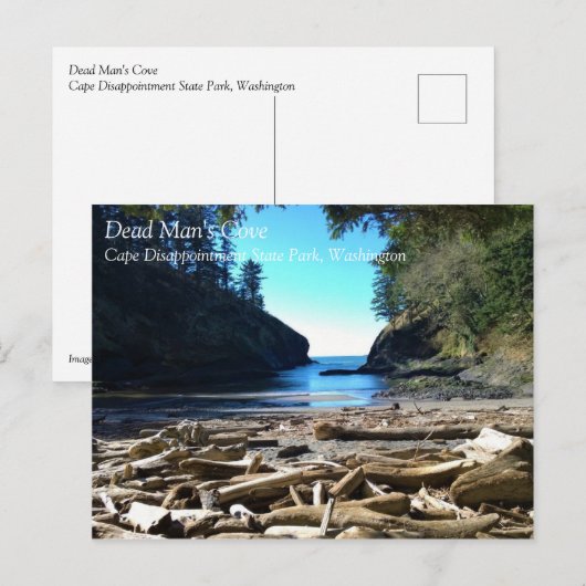 Dead Man Cove, Cape Dispression, Washington Briefkaart (Voorkant / Achterkant)