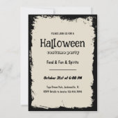 Dead Man Mystieke Halloween Feestuitnodiging Kaart (Achterkant)