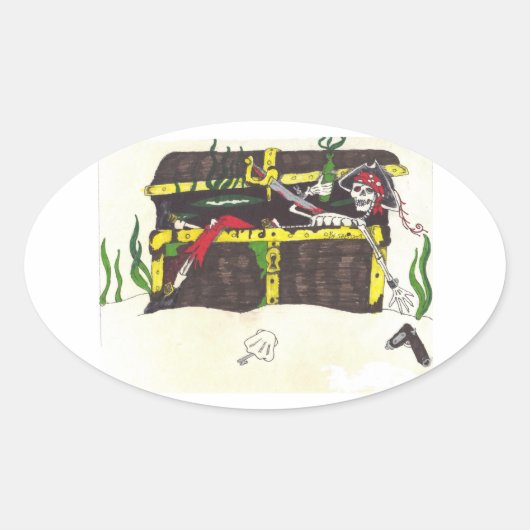 Dead Man's Treasure Sticker (Voorkant)
