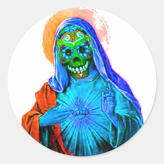 Dead Mary Ronde Sticker (Voorkant)