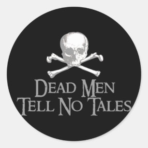Dead Men Tell Tales Ronde Sticker