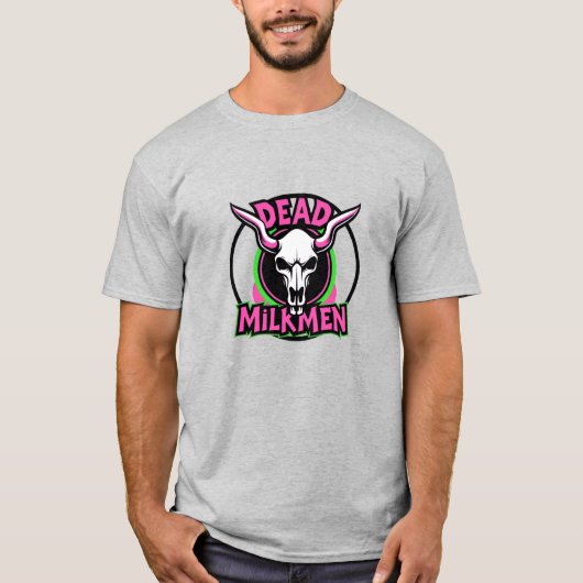Dead Milkmen Neon Skull T-shirt (Voorkant)