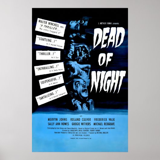 Dead of Night 1945 Film POSTER AFDRUK A5-A1 40s (Voorkant)