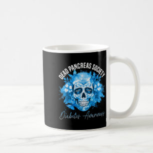 Dead Pancreas Society Diabetes Awareness Floral Su Koffiemok