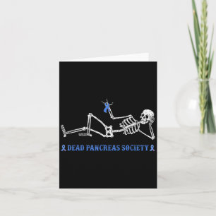 Dead Pancreas Society Diabetes Bewustzijn Grappig Kaart
