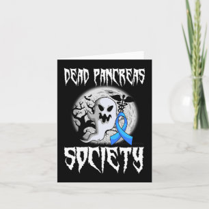 Dead Pancreas Society Diabetes Halloween Diabetic Kaart