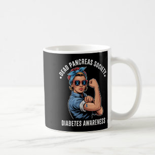 Dead Pancreas Society Shirt Funny Diabetes Awarene Koffiemok