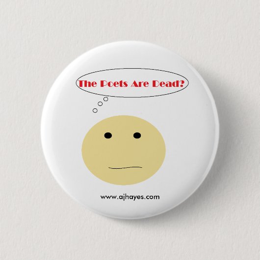Dead Poets Button met website (Voorkant)