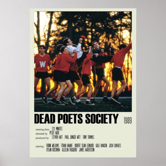 Dead Poets Society Alternative Art Movie Large 3 Poster (Voorkant)