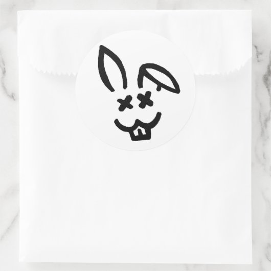Dead Rabbit Society Ronde Sticker (Tas)