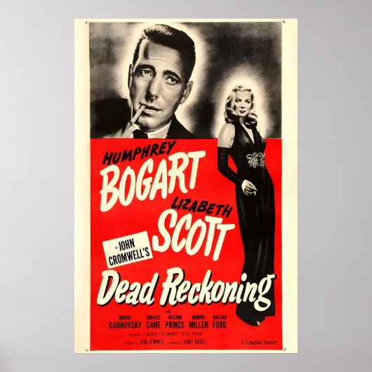 Dead Reckoning 1946 Film POSTER PRINT A5-A1 40s (Voorkant)