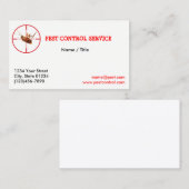 Dead Roach Pest Service 1 Sided Visitekaartje (Voorkant / Achterkant)