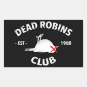 Dead Robins Club sticker (Voorkant)