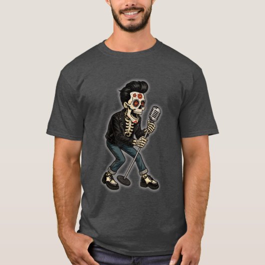Dead Rockabilly Singer T-shirt (Voorkant)