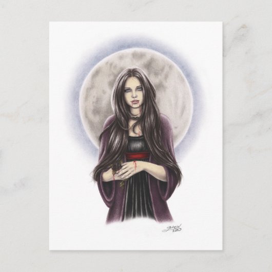 Dead Roos Vampire Briefkaart (Voorkant)