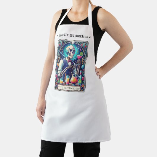 Dead Serious Cocktails Tarot Bartender Schort (Insitu)