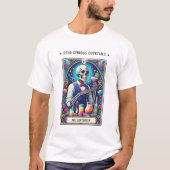 Dead Serious Cocktails Tarot Bartender Skeleton T-shirt (Voorkant)
