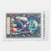 Dead Serious Cocktails Tarot Bartender Skeleton Theedoek (Horizontaal)