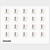 Dead Set Badminton Pirate Ronde Sticker (Vel)