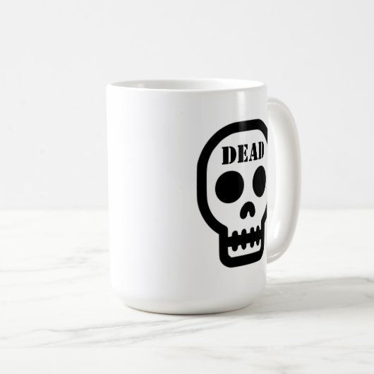 Dead Skull Classic Coffee Mug Koffiemok (Voorkant rechts)