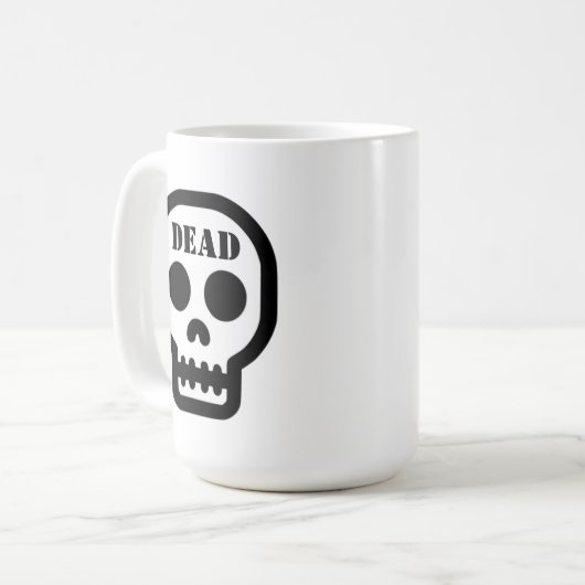 Dead Skull Classic Coffee Mug Koffiemok (Voorkant links)