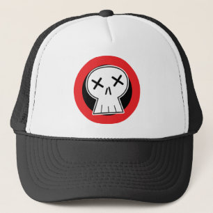 "Dead" Skull Red Target Trucker Hat Pet