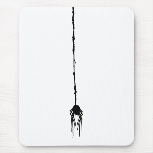 Dead Smoshed Spider Hanging via het web Muismat (Voorkant)