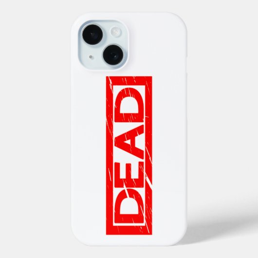 Dead Stamp Case-Mate iPhone Case (Achterkant)