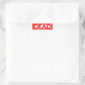 Dead Stamp Ronde Sticker (Tas)