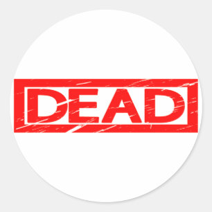 Dead Stamp Ronde Sticker