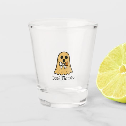 Dead Thirsty – Custom Halloween Shot Glass Shot Glas (Voorkant)