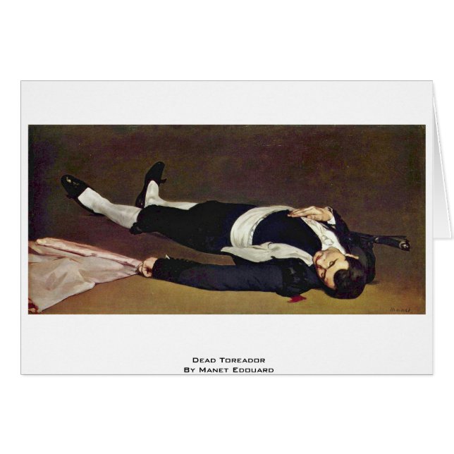 Dead Toreador door Manet Edouard (Voorkant Horizontaal)