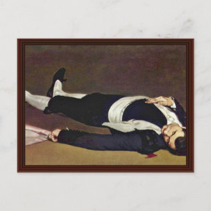 Dead Toreador door Manet Edouard Briefkaart