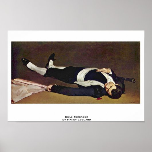 Dead Toreador door Manet Edouard Poster (Voorkant)