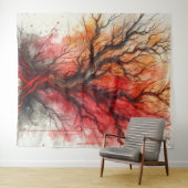 Dead Tree 2 - Waterverf Wandkleed (In Situ (horizontaal))