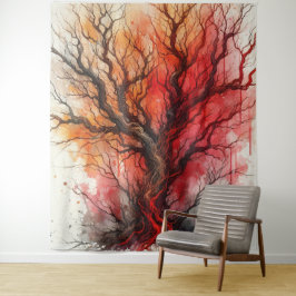 Dead Tree 2 - Waterverf Wandkleed
